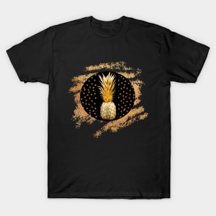 GOLD & BLACK - Pineapple T-Shirt